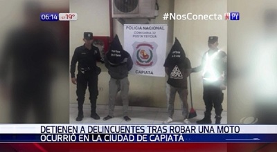 Dos delincuentes capturados tras robos en Capiatá | Noticias Paraguay