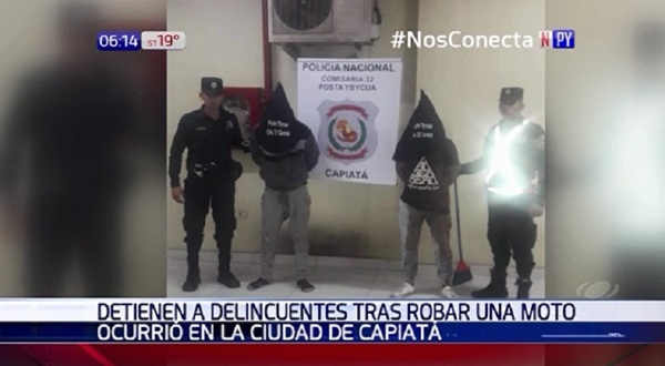 Dos delincuentes capturados tras robos en Capiatá | Noticias Paraguay