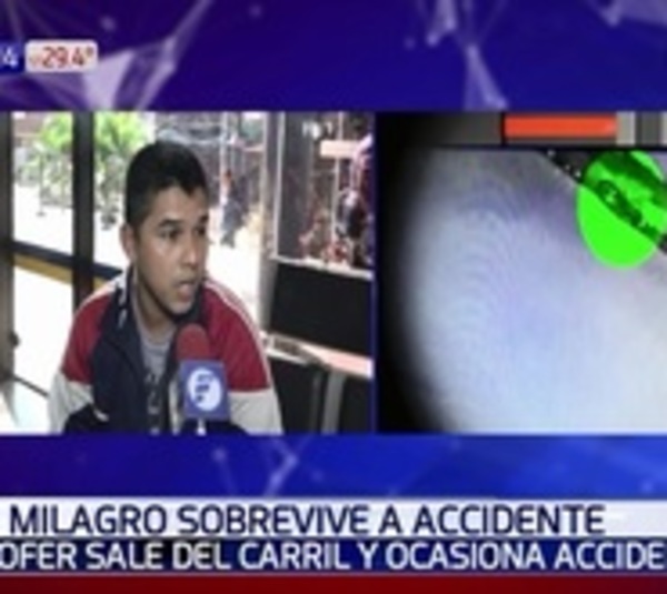 Sobrevivió de milagro tras ser embestido por bus que jugaba carrera - Paraguay.com