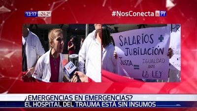 Desesperación: Hospital del Trauma no tiene insumos | Noticias Paraguay