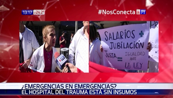 Desesperación: Hospital del Trauma no tiene insumos | Noticias Paraguay