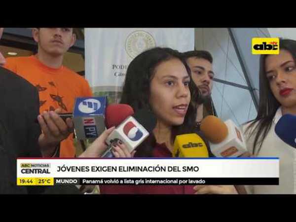 Jóvenes exigen eliminación del SMO - Tv - ABC Color