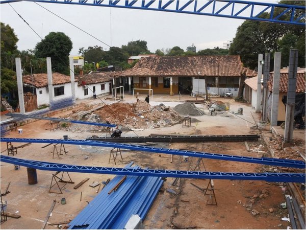 Por error en plano, obra escolar en Asunción tuvo que parar 3 meses