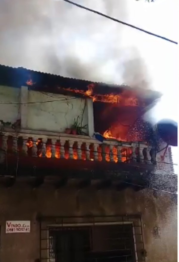 Incendio en la Chacarita - Nacionales - ABC Color