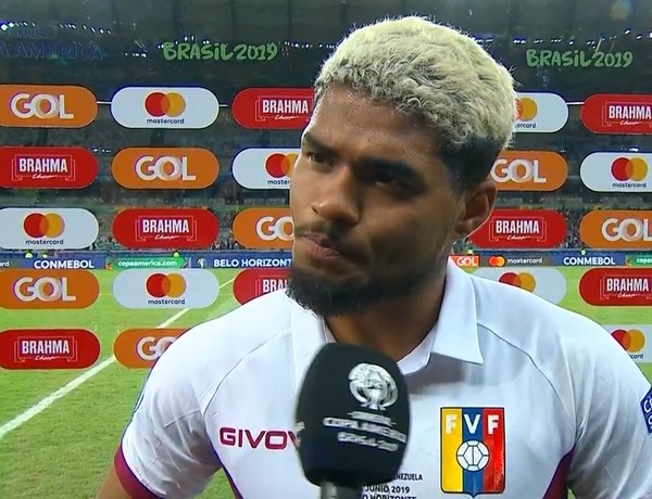 Josef Martínez y Darwin Machís celebran la clasificación de Venezuela