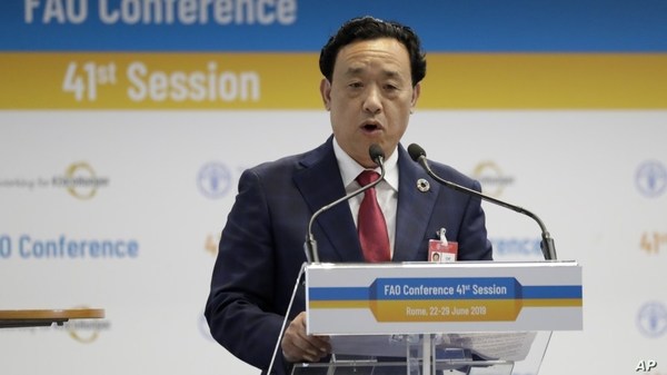 El viceministro de Agricultura chino, elegido nuevo director general de la FAO