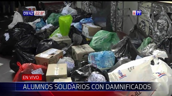 Loable gesto: Alumnos donan víveres para damnificados del Chaco | Noticias Paraguay