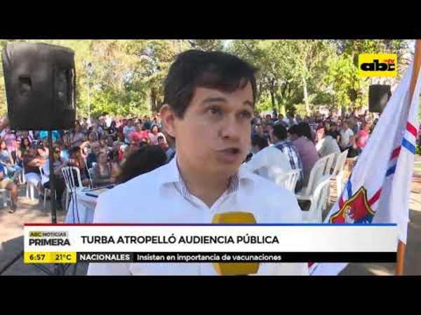 Turba atropelló audiencia pública - Tv - ABC Color