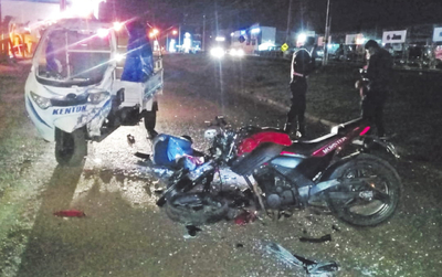 Joven motociclista sufre graves lesiones en choque | Diario Vanguardia 08