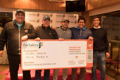 Fortaleza  premió a ganadores con un viaje para alentar a Fabrizio Zanotti en España