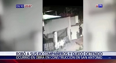 Quedó detenido por robar a sus excompañeros | Noticias Paraguay