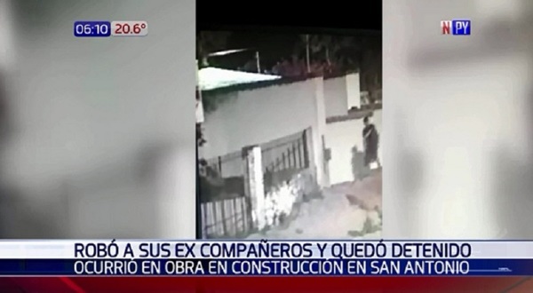 Quedó detenido por robar a sus excompañeros | Noticias Paraguay