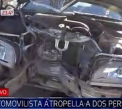 Automovilista atropella a dos personas y las abandona - Paraguay.com