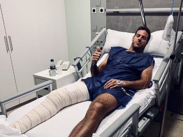 Del Potro abandona la clínica tras ser operado "con éxito"