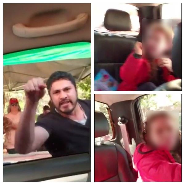 Inocentes niñas viven momentos de terror en un escrache a concejal esteño