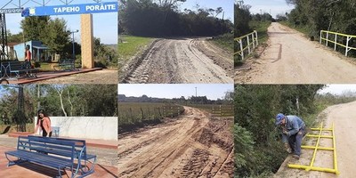 VARIAS OBRAS EN MARCHA EN EL DISTRITO DE JOSÉ LEANDRO OVIEDO.