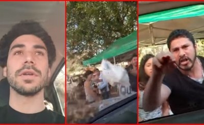 Ale Zacarías escrachado al buscar a sus hijas de la escuela