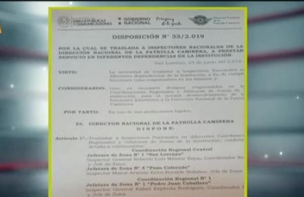 Destituyen a director de operativo de la caminera vinculado a supuesto caso de acoso sexual - C9N