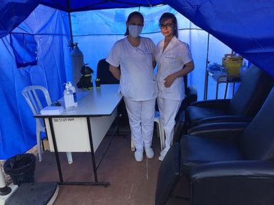 Ante aumento de cuadros respiratorios, habilitan carpas de contingencia