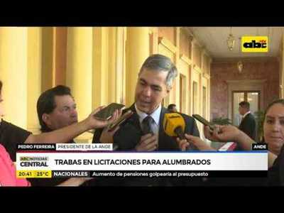 Trabas en licitaciones para alumbrados - Tv - ABC Color