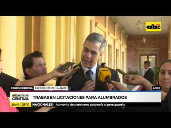 Trabas en licitaciones para alumbrados - Tv - ABC Color