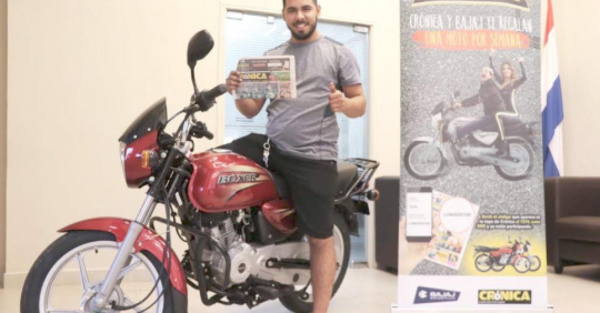 ¡MOTORIZATE! Ya retiró su moto el tercer feliz ganador