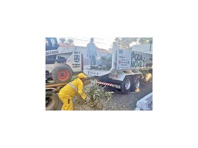 Poda Móvil, nuevo servicio que habilita  Comuna de Asunción