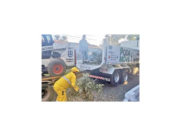 Poda Móvil, nuevo servicio que habilita Comuna de Asunción