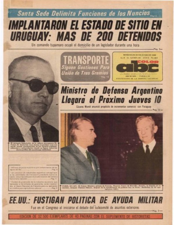 25 de junio de 1969 - Un Dia Como Hoy - ABC Color