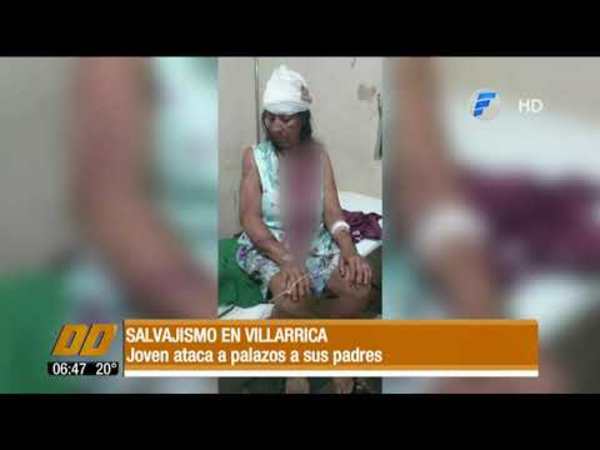 Salvajismo en Villarrica. Joven ataca a palazos a sus padres