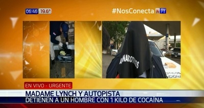 Lo detuvieron con 1 kilo de cocaína en su equipaje | Noticias Paraguay