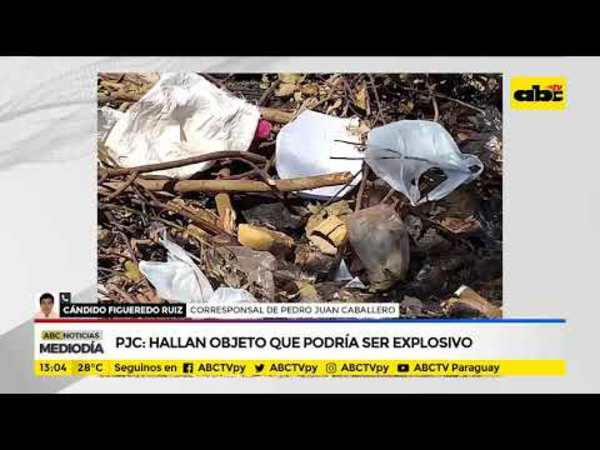 PJC: Hallan objeto que podría ser explosivo - Tv - ABC Color