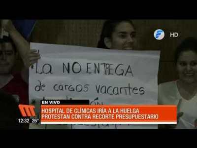Hospital de Clínicas podría ir a huelga