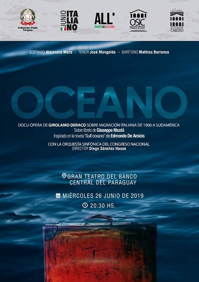 Estreno mundial en Asunción de la ópera «Océano» de Girolamo Deraco | .::Agencia IP::.