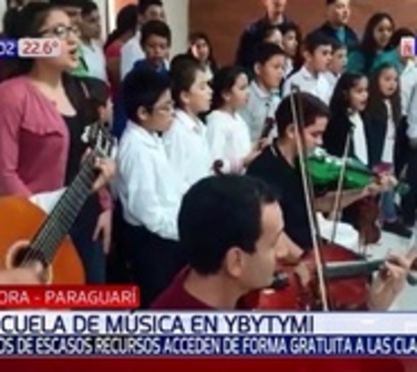 Niños de escasos recursos acuden a clases de música gratis en Ybytimí - Paraguay.com