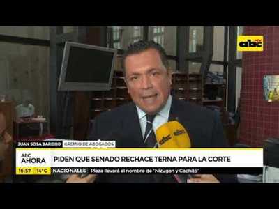 Piden a senado que rechace terna para la corte - Tv - ABC Color