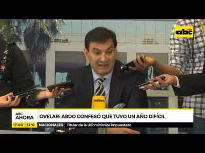 Ovelar: Abdo confesó que tuvo un mal año - Tv - ABC Color