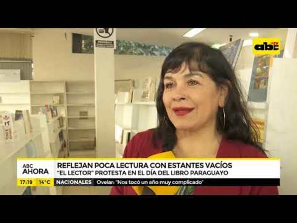 Estantes vacíos reflejan poca lectura - Tv - ABC Color