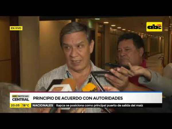 Principio de acuerdo con autoridades - Tv - ABC Color