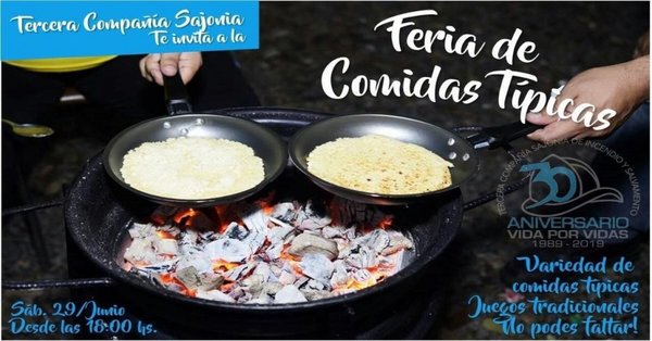 Invitan a feria de comidas típicas de los bomberos - Nacionales - ABC Color
