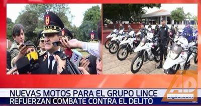 Entregan nuevos equipos al Grupo Lince