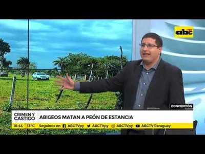 Abigeos matan a peón de estancia - Tv - ABC Color