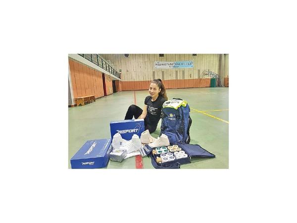 Patinadora paraguaya recibe apoyo en Italia