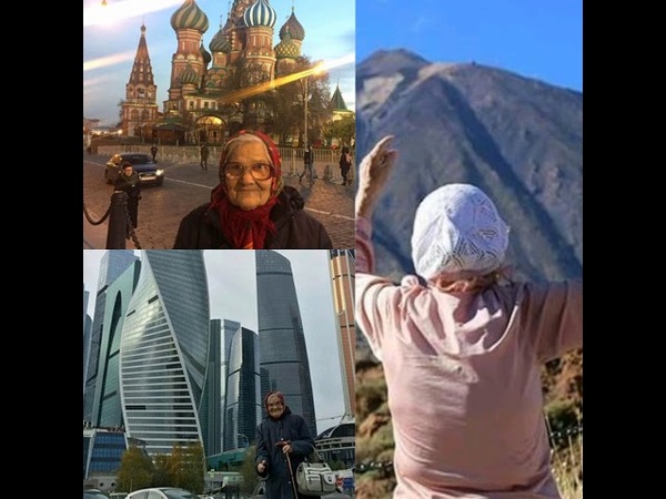 Yelena, la abeulita que recorre el mundo con dinero de su pensión