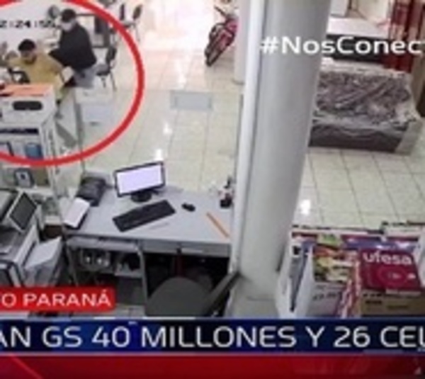Sujetos armados se llevaron G. 40 millones de local comercial - Paraguay.com