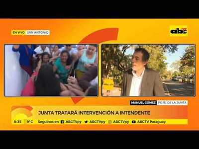 Junta tratará intervención a intendente - Tv - ABC Color