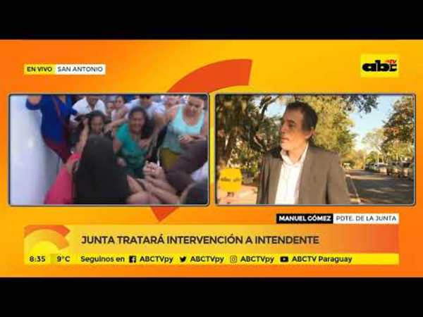 Junta tratará intervención a intendente - Tv - ABC Color