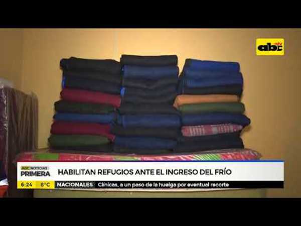 Habilitan refugios ante el ingreso del frío - Tv - ABC Color