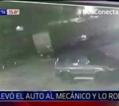 Le robaron el auto en el mecánico  - Paraguay.com