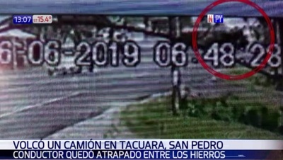 Captan vuelco de camión | Noticias Paraguay